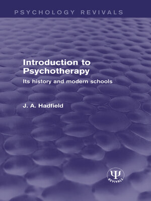 cover image of Introduction to Psychotherapy